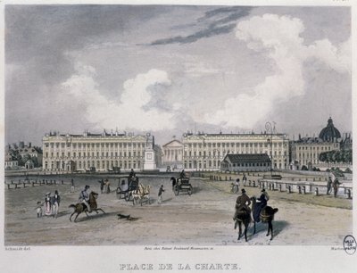 Der Place de la Concorde, Paris, 1832 von Bernhard Schmidt